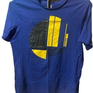 Boss Men's Tee with Blue and Yellow Design
